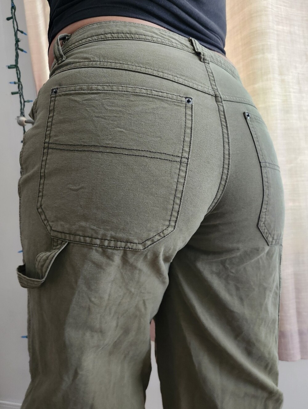Wipd Fable Green Baggy Trouser Pants